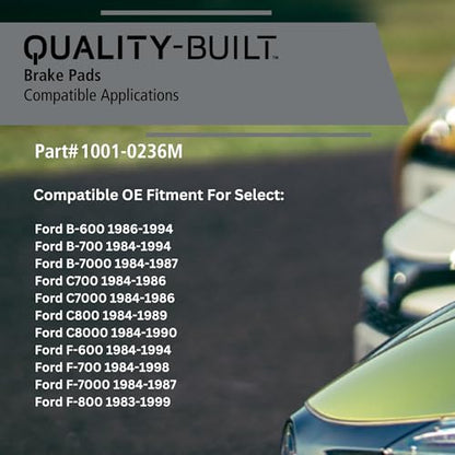 Front Semi Metallic Brake Pads