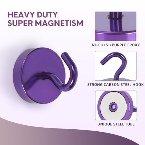 Magnetic Hooks Steel Tube Design for Cruise (10 Count)