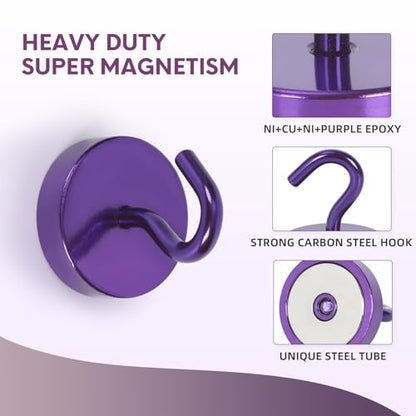Magnetic Hooks Steel Tube Design for Cruise (10 Count)