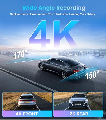 4K+2K Dash Cam Front and Rear