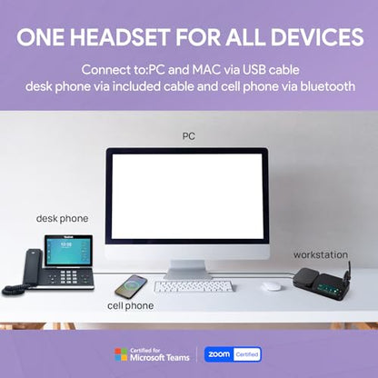 BH71 Workstation Pro Bluetooth Headset for Office Phone