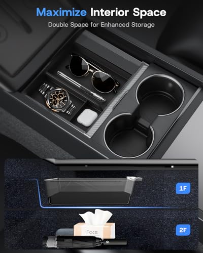 Center Console Organizer Tray for Tesla Model Y Juniper 2025 2026