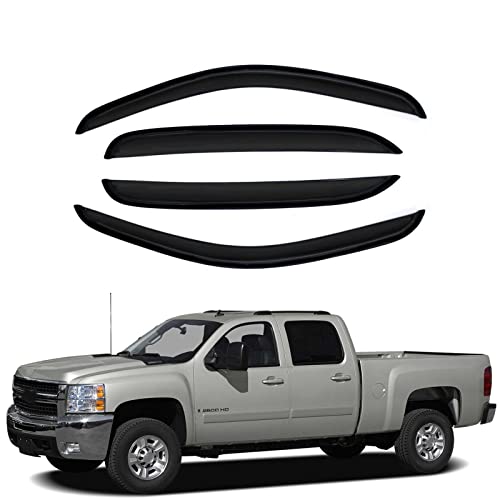 Rain Guards for Silverado Sierra Crew Cab Suburban Avalanche 07