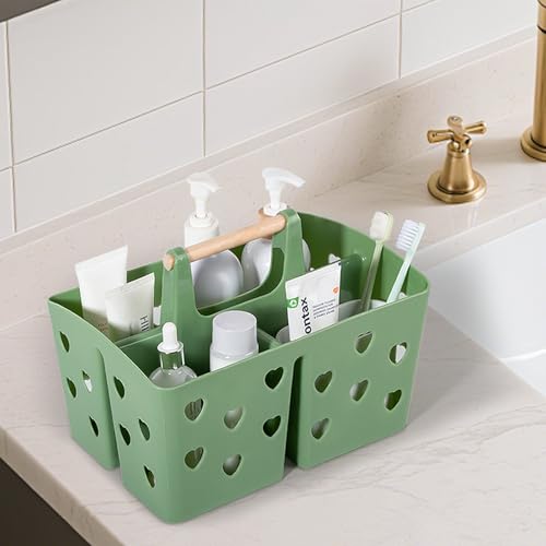 Portable Shower Caddy Plastic Shower Basket Organizer with Handle