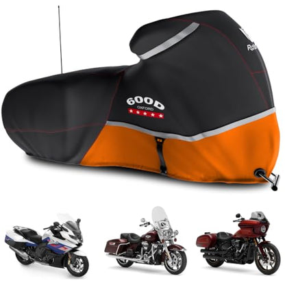 Motorcycle Cover 600D Waterproof for Touring Models Harley Davidson Road King