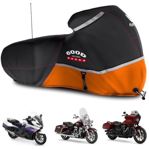 Motorcycle Cover 600D Waterproof for Touring Models Harley Davidson Road King