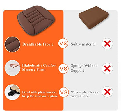Memory Foam Car Seat Cushion for Driver and Office Chair Comfort