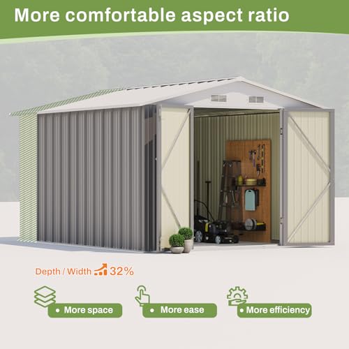 8x10 FT Outdoor Storage Shed