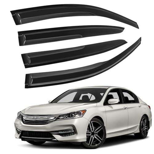 Window Visors Rain Guards Fits for Honda Accord 2013 (4 Count)