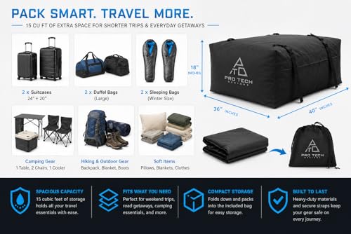 Journeyer 15 Waterproof Rooftop Cargo Carrier Bag