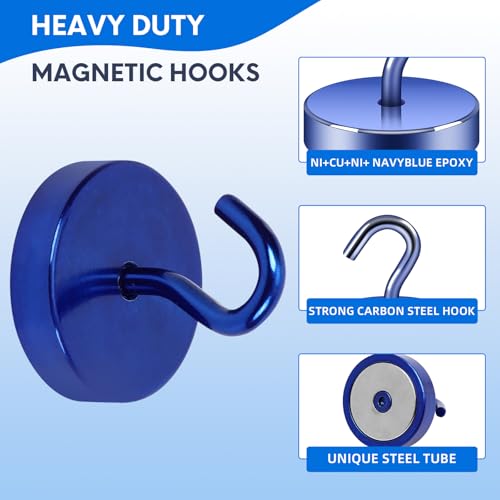 Magnetic Hooks Steel Tube Design for Cruise (10 Count)