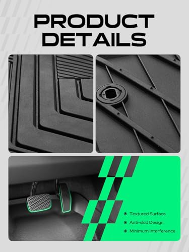 Automotive Floor Mats for Toyota Tacoma 2016 (3 Count)