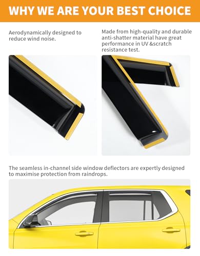 in Channel Rain Guards for Chevrolet