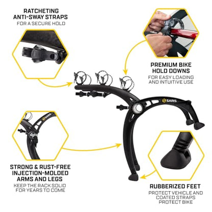 Bones EX 3 Bike Trunk Rack Bicycle Carrier