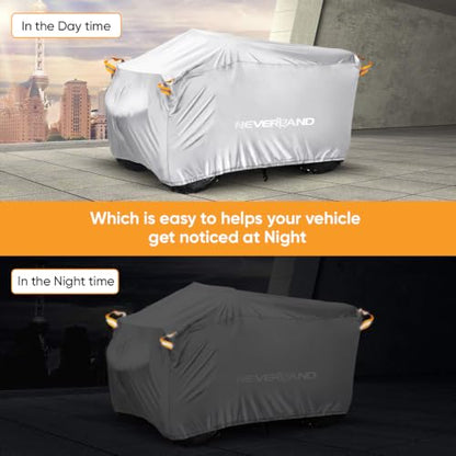 ATV Cover Waterproof Heavy Duty 4 Wheeler Cover for Polaris XL