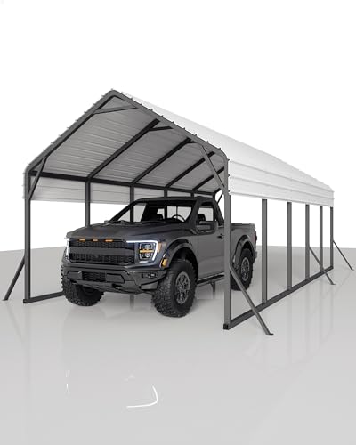 13 ft x26 ft x11 ft Oversized Metal Carport