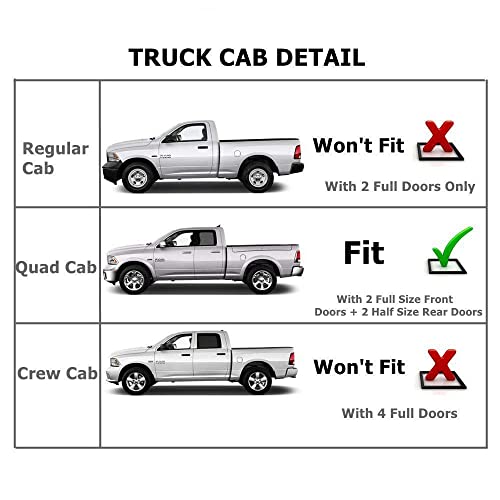Rain Guards Compatible with Dodge Ram 1500 02