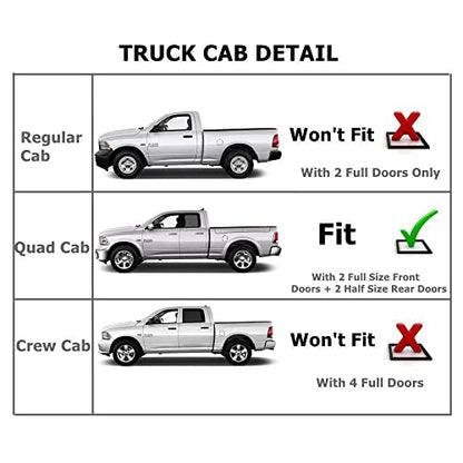 Rain Guards Compatible with Dodge Ram 1500 02
