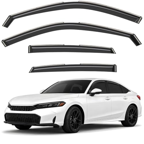 Window Deflectors Smoke Tinted in