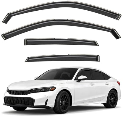 Window Deflectors Smoke Tinted in