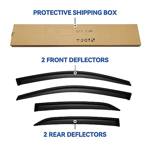 Window Visors Rain Guards for Toyota Corolla 2009