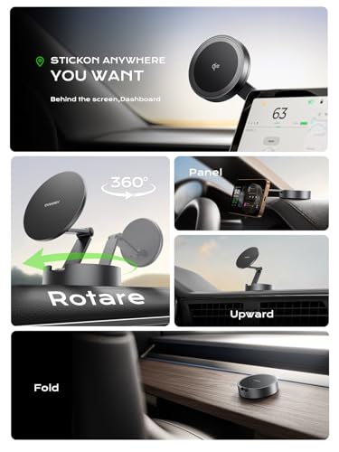 Magnetic Car Mount Charger Lite Qi2 15W Fast Wireless Charging