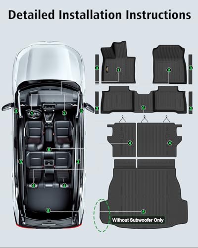 Floor Mats & Cargo Mat & Backrest Mat Custom for Toyota RAV4 Hybrid 2026