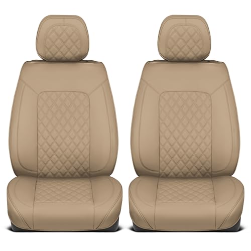 Curated Sandstone Leather Seat Covers for Cars & SUVs