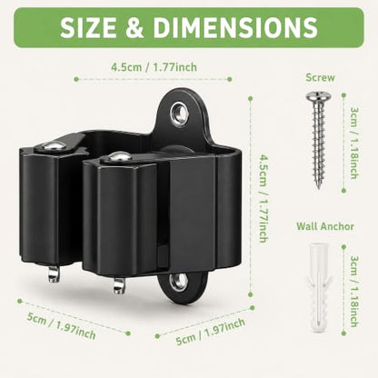 Broom Holder Wall Mount 20 Pack (20 Count)