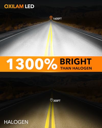 H11/H8/H9 LED Bulbs, 70,000LM 1300% Brighter 6500K Cool White Driving Bulbs, 60,000Hrs Lifespan, IP68, 1:1 Size, Anti-Flicker Fog Light, Plug & Play, Pack of 2 (2 Count)