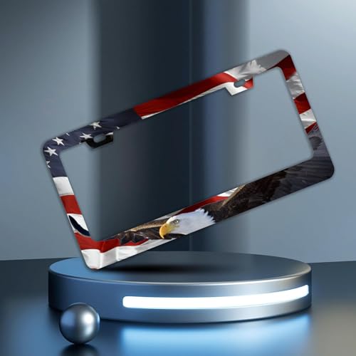 American Flag Eagle License Plate Frames