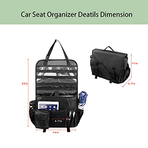 Car Front Seat Organizer for Law Enforcement