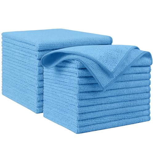 Microfiber Cleaning Cloth Blue 20PK (20 Count)