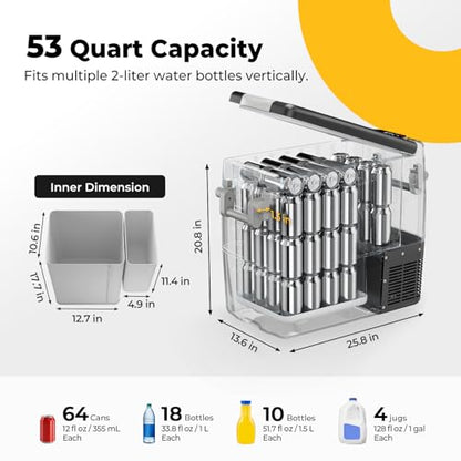 12V Refrigerator 53 Quart