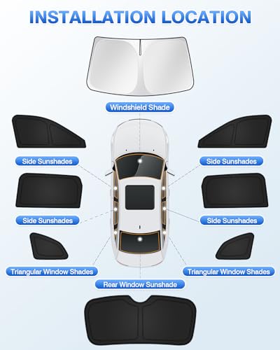 Sunshades for Honda CRV 2023 (8 Count)
