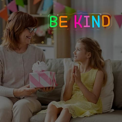 Be Kind Neon Sign for Wall Decor
