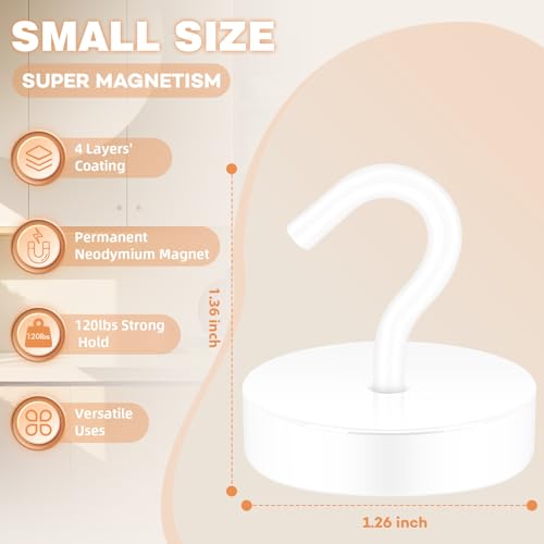 Magnetic Hooks Steel Tube Design for Cruise (10 Count)