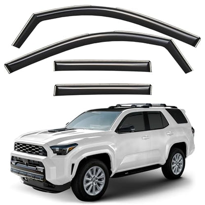 Window Deflectors Smoke Tinted in (4 Count)