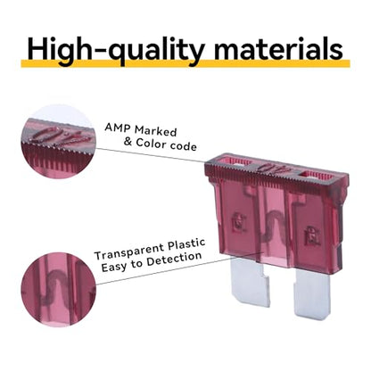 100 Pack Auto Fuses 40 AMP ATC