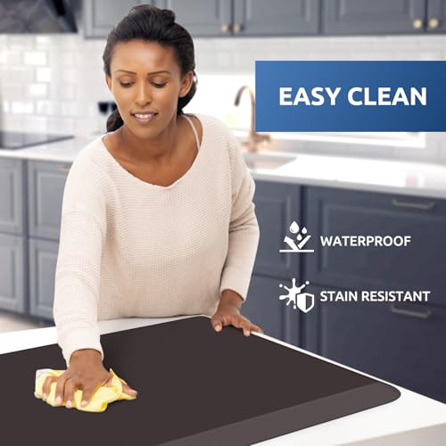 0.8" Thick Kitchen Mat Cushioned Anti Fatigue Rug Comfort Floor Mats