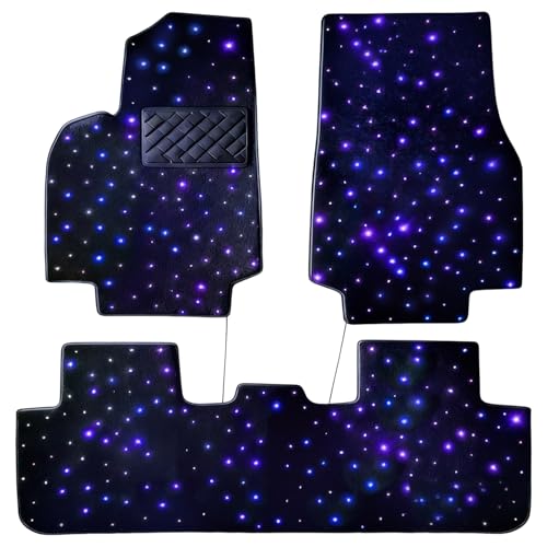 Starlight Floor Mats for Tesla Model Y with App Control led Floor Starlight Design All Weather Anti