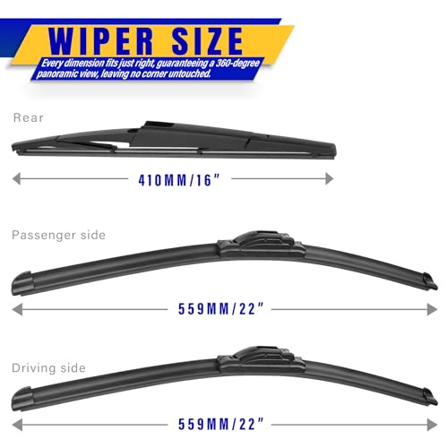 3 Wipers Fits Ford Expedition