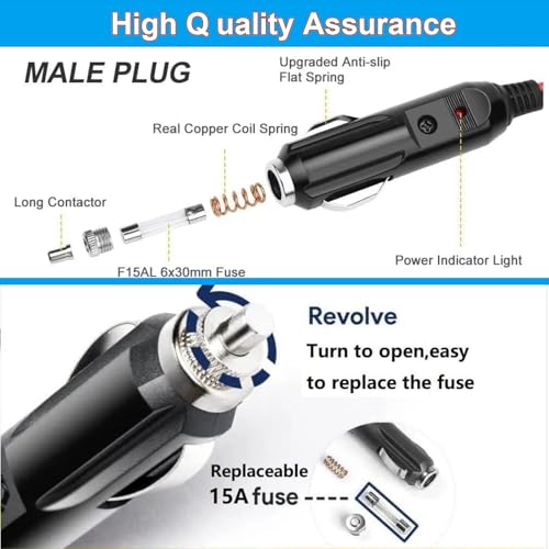 Car Charger Power Adapter Compatible with BLUETTI Car Charging Cable EB3A