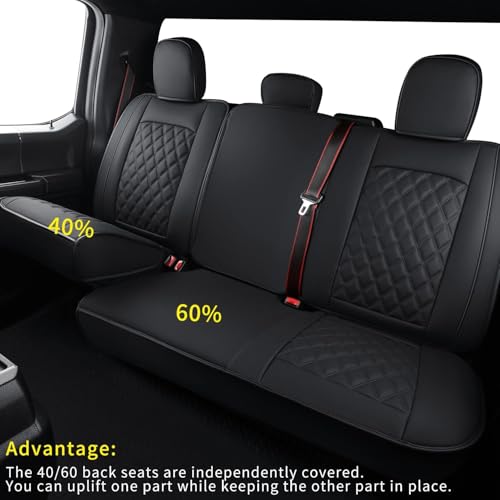 F150 Faux Leather Seat Covers Fit for 2015 (4 Count)
