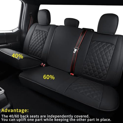 F150 Faux Leather Seat Covers Fit for 2015 (4 Count)