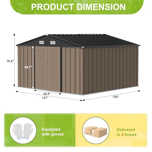 10 x 10 FT Outdoor Storage Shed