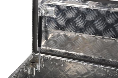 39 Inch Aluminum Tool Box 5 Bar Tread ToolBox for Truck Bed Car Outdoor