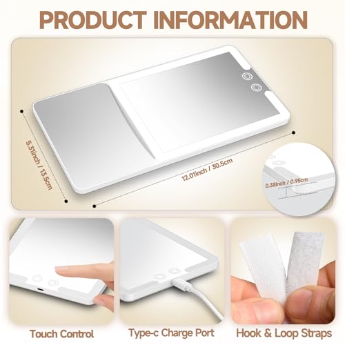 Car Sun Visor Vanity Mirror with Lights