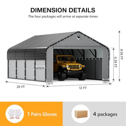 12x20 Metal Carport