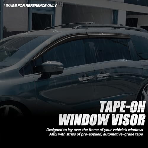 4PCS Tape On Window Visors for 2005